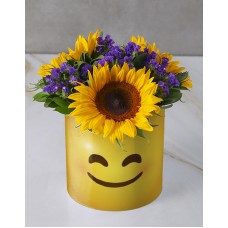 Sunflowers In Smiley Face Wrapping