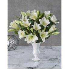 Saint Joseph Lilies In Gloss Urn