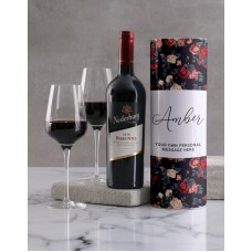 Personalised Vintage Rose Wine Tube (Nederburg)