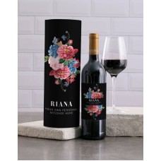 Personalised Manila Floral Wine And Tube Gift (Babylon)