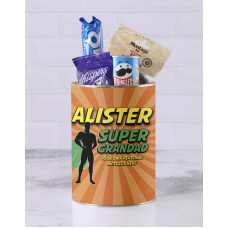 Personalised Superhero Grandpa Bro Bucket (LARGE)
