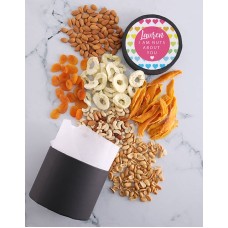 Personalised Nuts About You Fruit And Nuts Hat Box