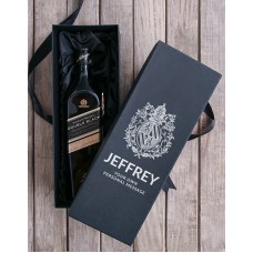 Personalised Crest Johnnie Walker Giftbox (RED)