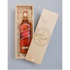 Personalised Vintage Johnnie Walker Crate (Red)