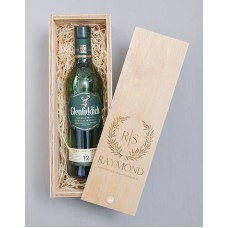 Personalised Wreath Glenfiddich Crate (12 Year)
