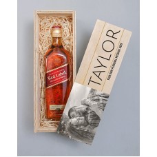 Personalised Photo Johnnie Walker Red Crate (Red)