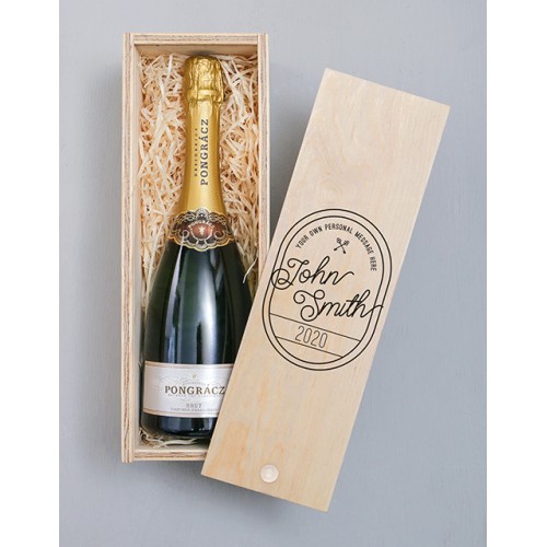 Personalised Vintage Stamp Pongracz Crate (Pongracz)