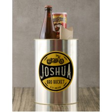 Personalised Motorcycle Vintage Bro Bucket (BEER)