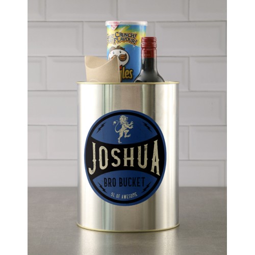 Personalised Lion Vintage Bro Bucket (WHISKY)