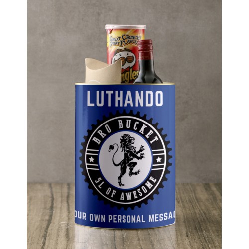 Personalised Lionheart Bro Bucket (SNACKS)