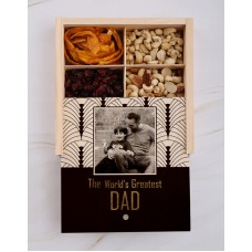 Personalised Fathers Day Fruit And Nut Crate (CHOCOLATE)