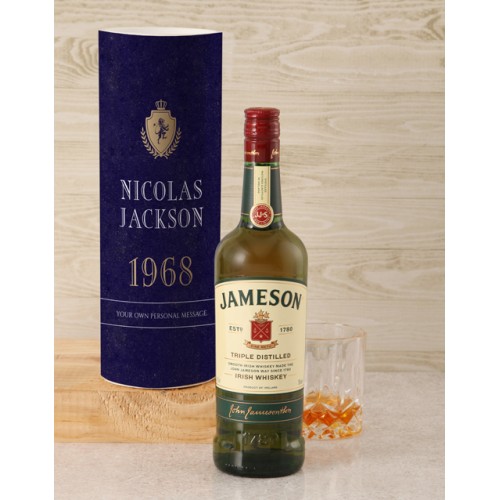 Personalised Jameson Whiskey Classic Tube (Standard)