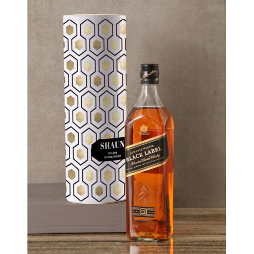 Personalised Johnnie Walker Whisky Tube (Red)