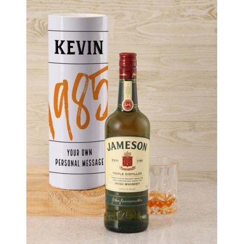 Personalised Jameson Whiskey Good Year Tube (Standard)