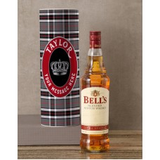 Personalised Bells Whisky Tartan Tube (Standard)
