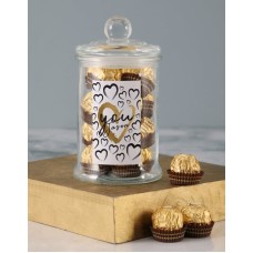 Personalised You Ferrero Candy Jar (15 NOUGAT)