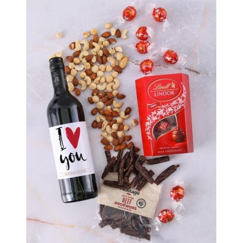 Personalised I Love You Gourmet Hamper