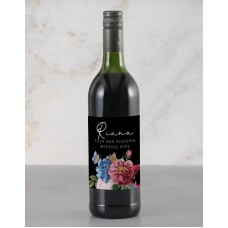 Personalised Colourful Florals Rietvallei Wine (STANDARD)