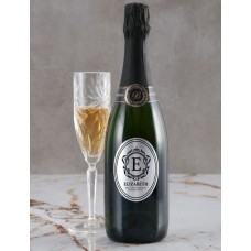 Personalised Elegant Monogram Backsberg Wine (CRATE)
