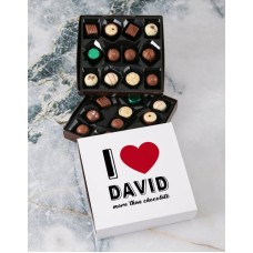 Personalised Love You Double Choc Tray (WINE)
