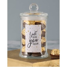 Personalised Adore You Ferrero Jar (LARGE)