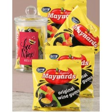 Personalised Bee Mine Wine Gums Jar (LARGE)
