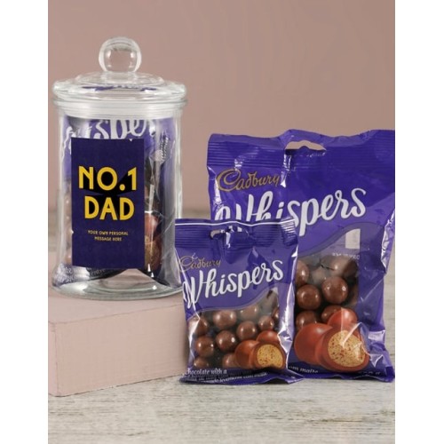 Personalised No 1 Dad Candy Jar (standard)