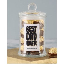 Personalised Best Dad Candy Jar (standard)