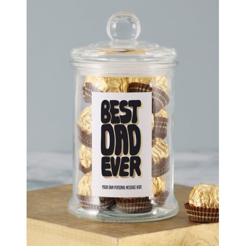 Personalised Best Dad Candy Jar (standard)