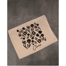 Personalised Floral Gold Pillowcase (single)