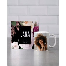 Personalised Floral Mug Tube (lindt)