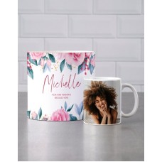 Personalised Rose Garden Mug Tube (lindt)