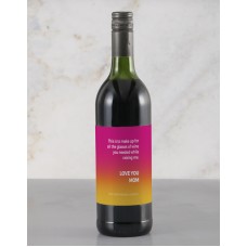 Personalised Thank You Mom Red Wine (standard)