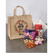 Personalised Just For Mom Hessian Bag