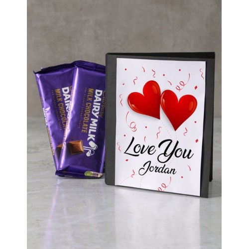 Personalised Love You Cadbury Card (standard)