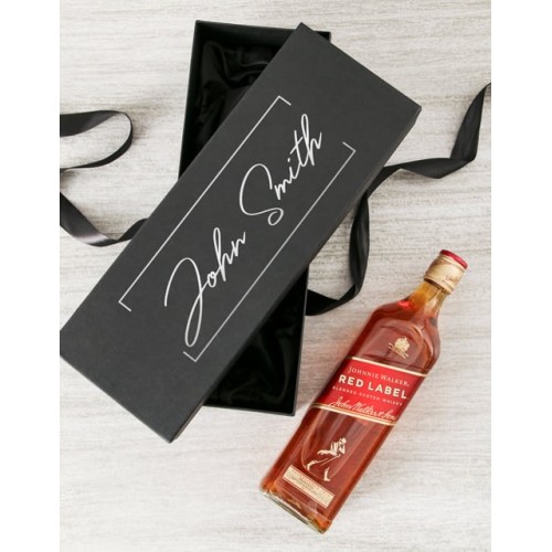 Personalised Black Box With Johnnie Walker (red)