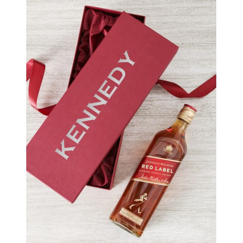 Personalised Red Box With Johnnie Walker (red)