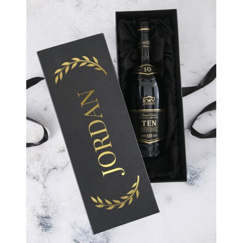 Personalised Name KWV Ten Year Gift Box