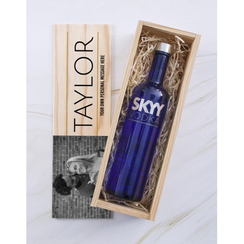 Personalised Skyy Vodka Photo Crate