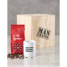 Personalised Message Mug Man Crate (STANDARD)