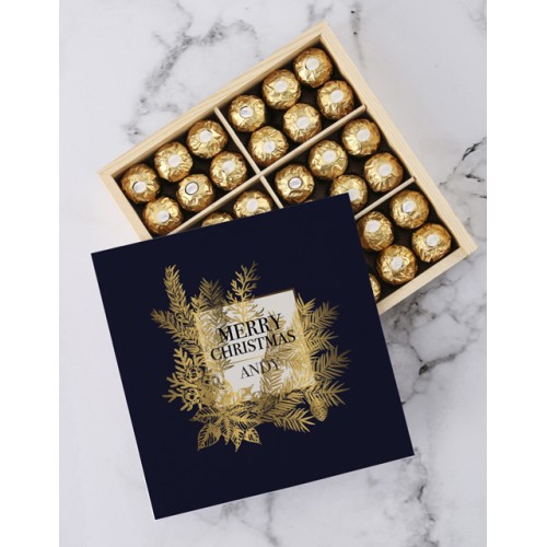 Personalised Merry Ferrero Chocolate Box (STANDARD)