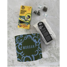 Personalised Name Blue And Black Tea Tin (STANDARD)