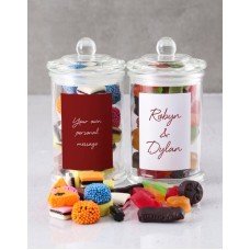 Personalised Love Is Sweet Sweetie Jar (Set of 2)