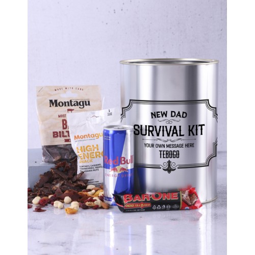 Personalised New Dad Survival Tin (MEDIUM)