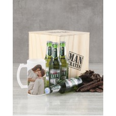 Personalised Pitcher Perfect Man Crate (Beer)