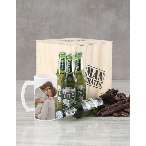 Personalised Pitcher Perfect Man Crate (Standard)
