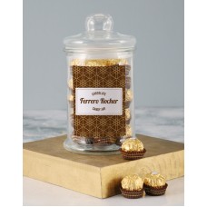 Personalised Golden Ferrero Candy Jar (FERRERO LRG)