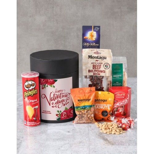 Personalised Valentines Day Snack Hat Box