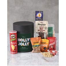 Personalised Holly Jolly Snack Hat Box