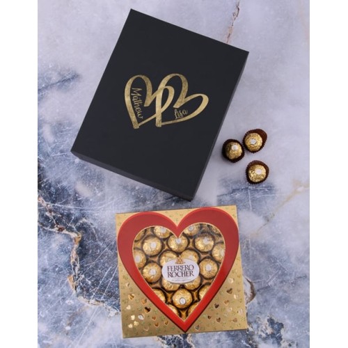 Personalised Ferrero Names Heart Box (STANDARD)